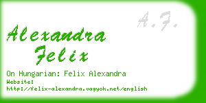 alexandra felix business card